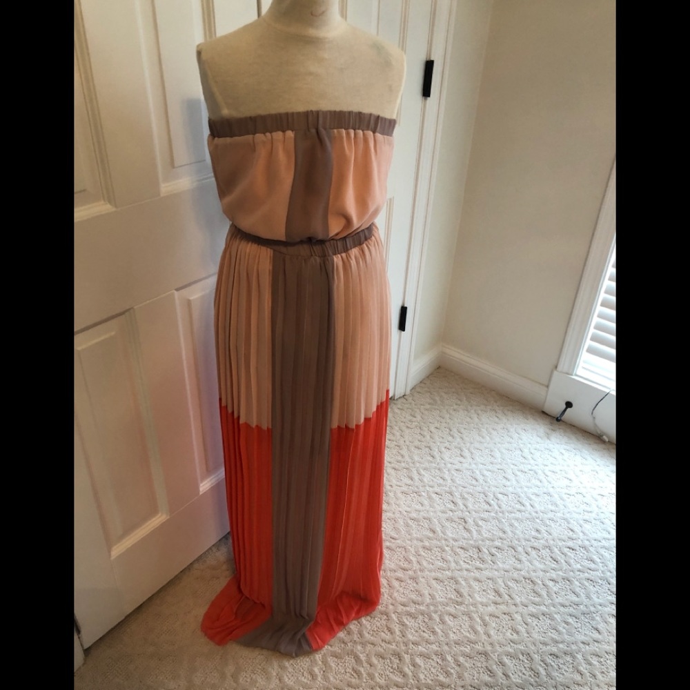 Strapless maxi dress